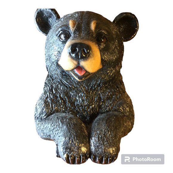 Black Bear Wall Mounted Towel Ring - Picture 4 of 6